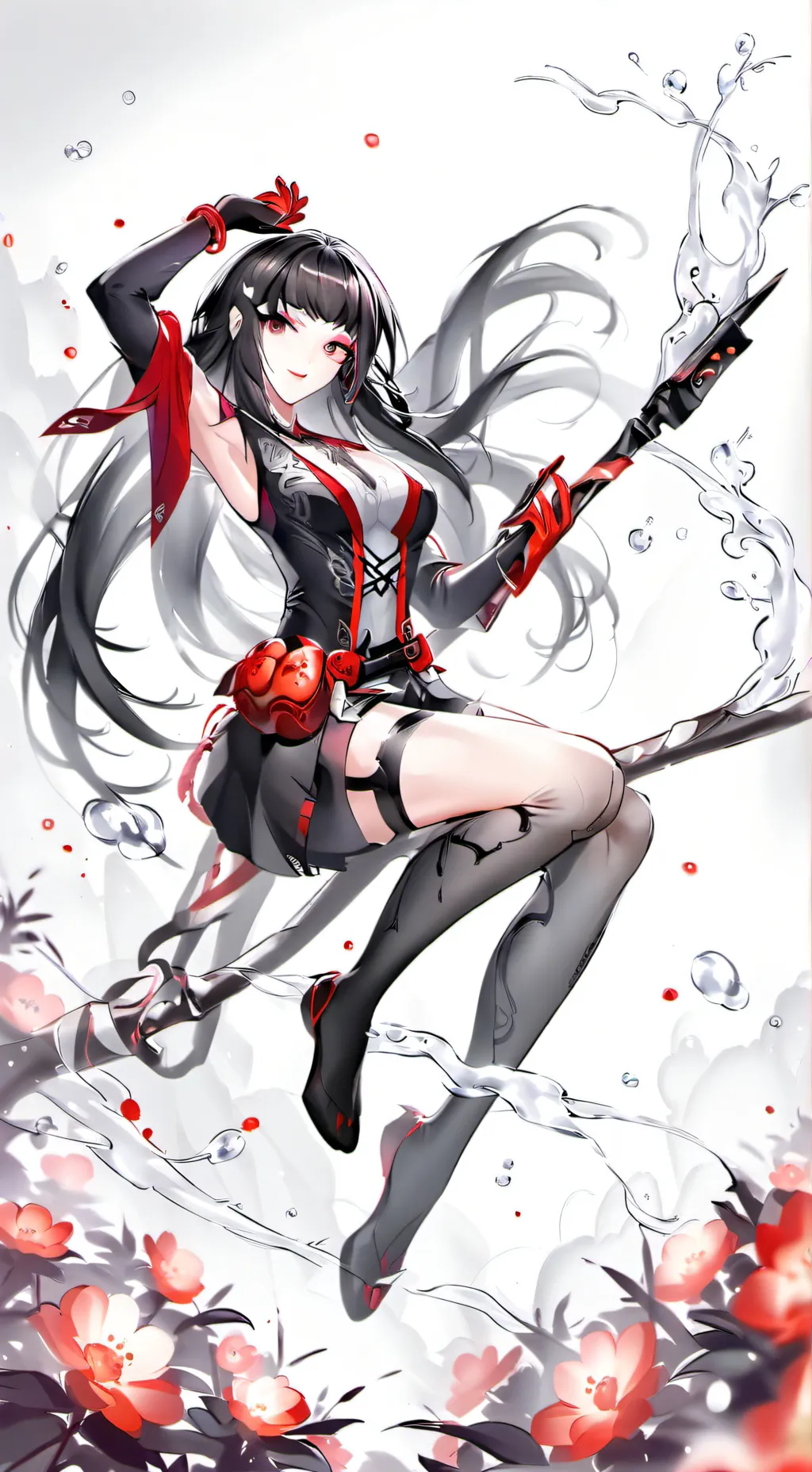 ai character: spider woman background