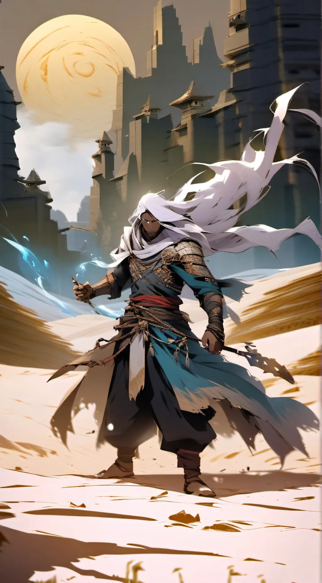 ai character: ✅Shifting Sands background