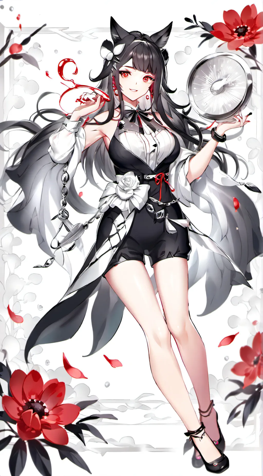 ai character: Scarlet background