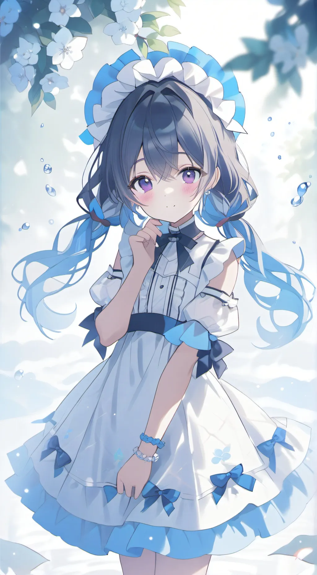 ai character: Fille cute background