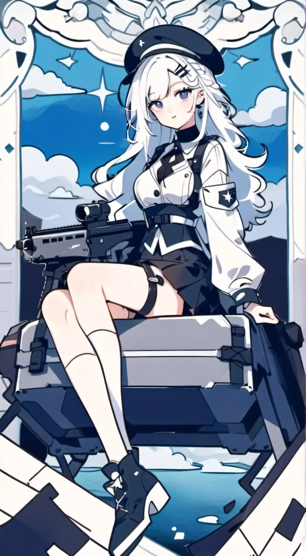 ai character: •Winter• background