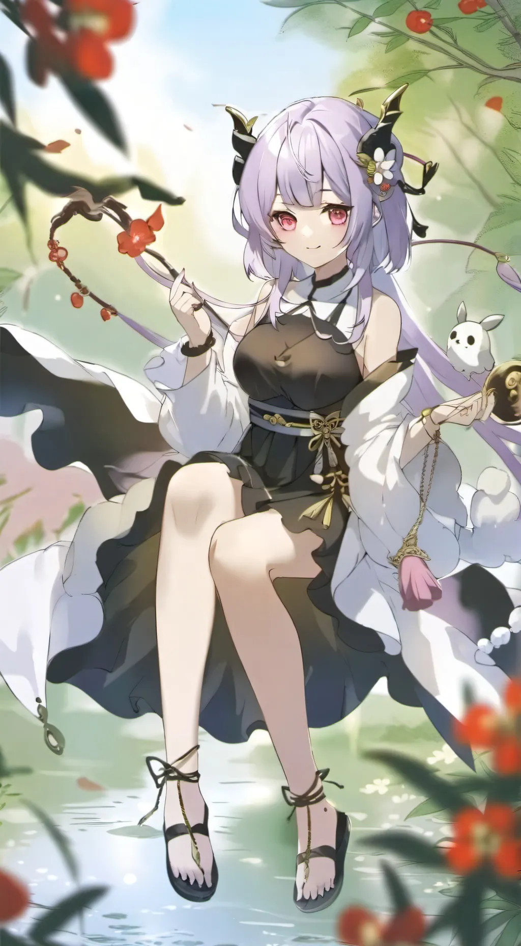 ai character: Shinubo & mitsuri background