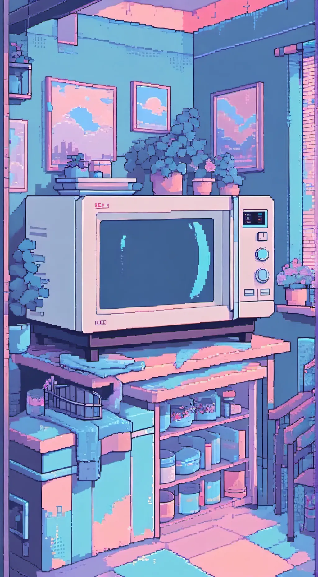 ai character: cooking nuggies  background