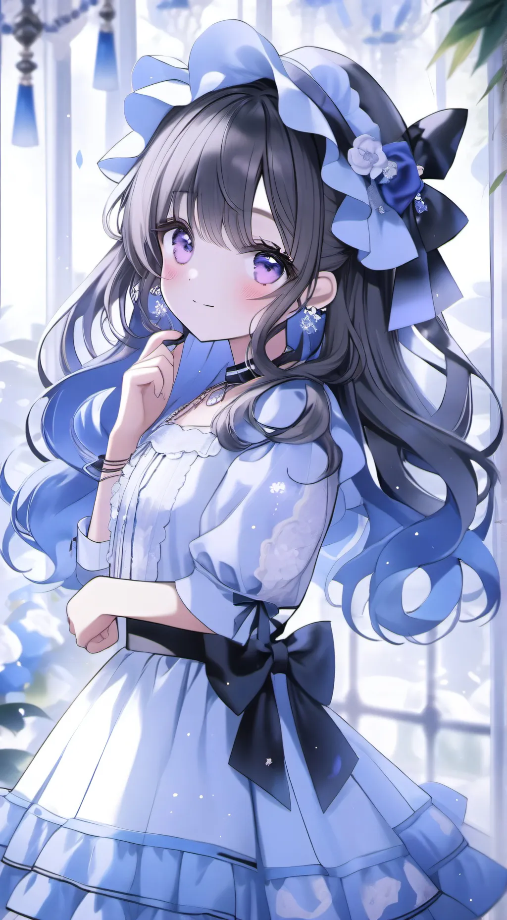 ai character: Menina do job background