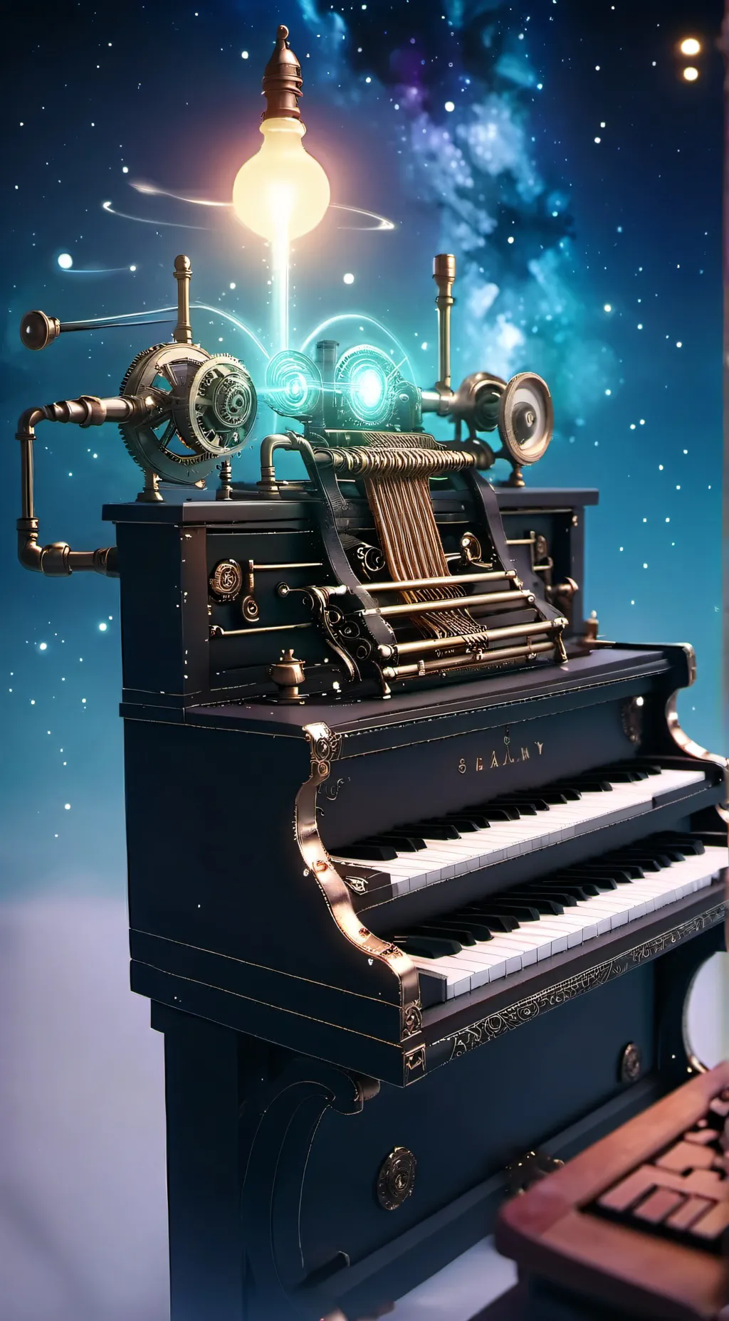 ai character: Weird world background