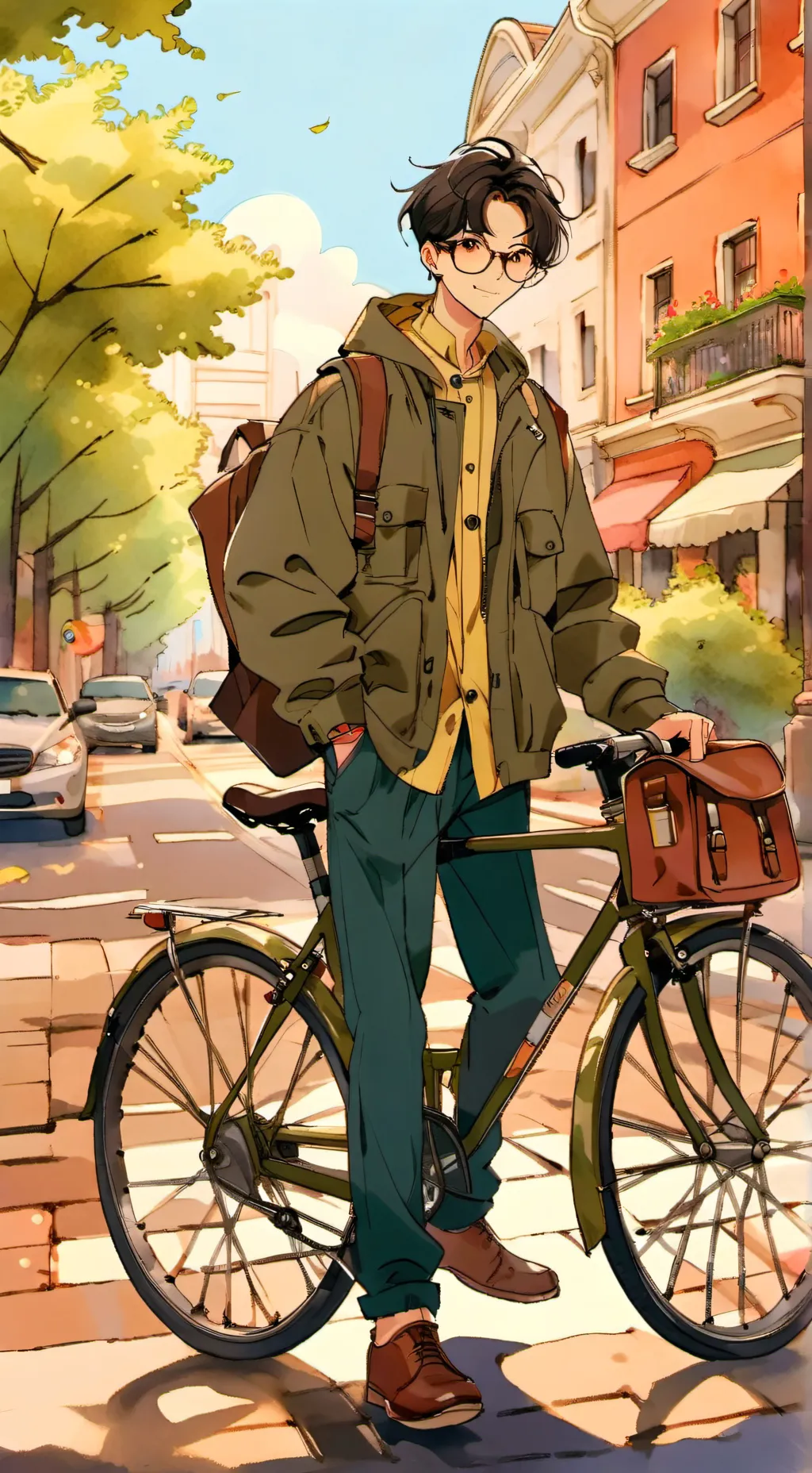 ai character: Leo background