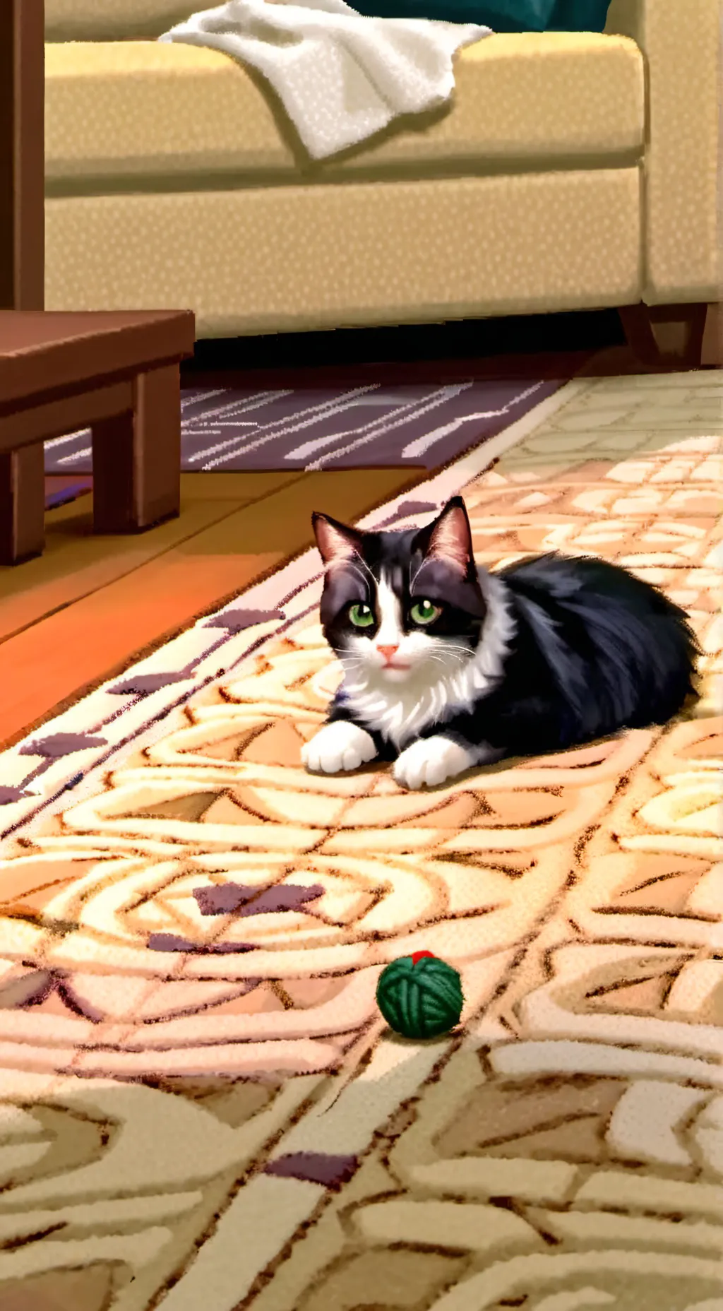 ai character: gangle new mask. background