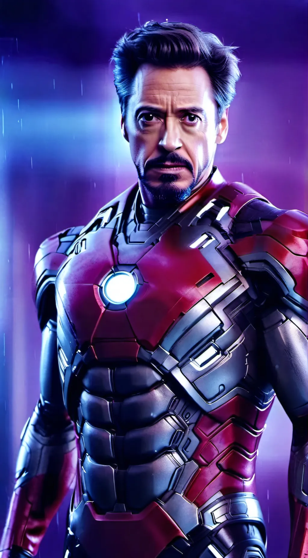ai character: Iron man background
