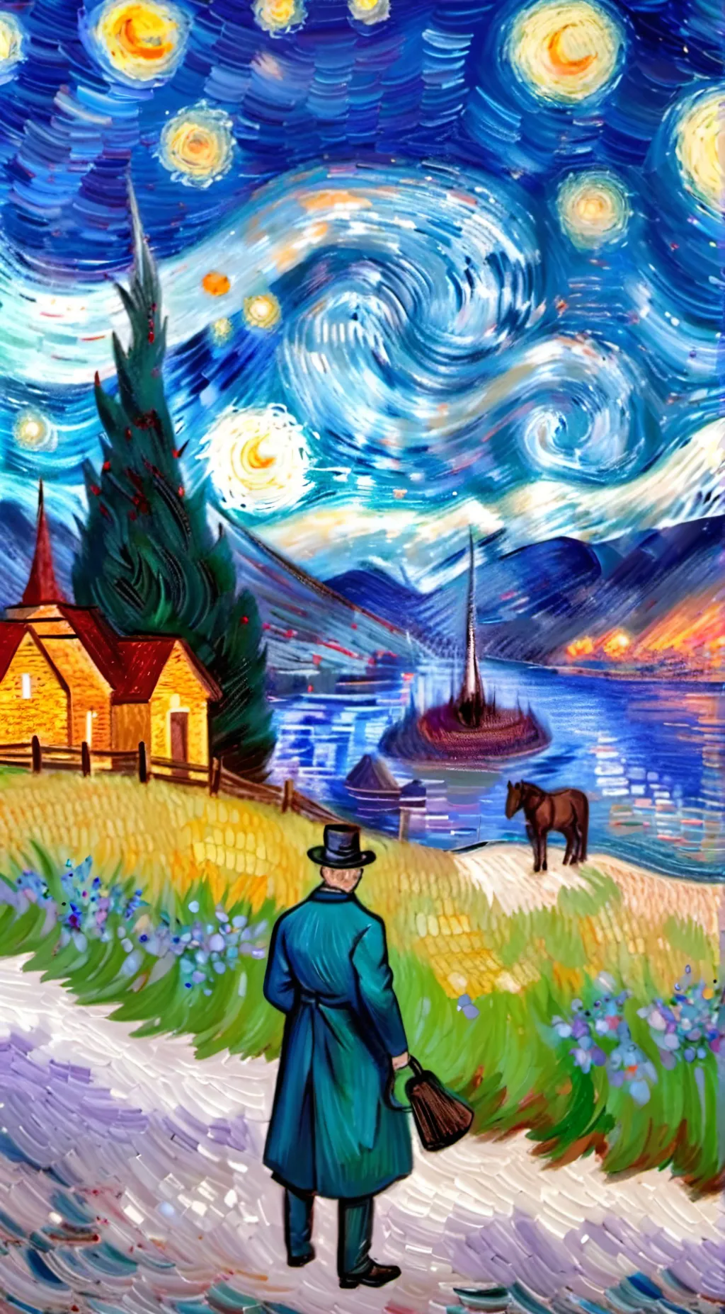 ai character: Andy's land × DW  background