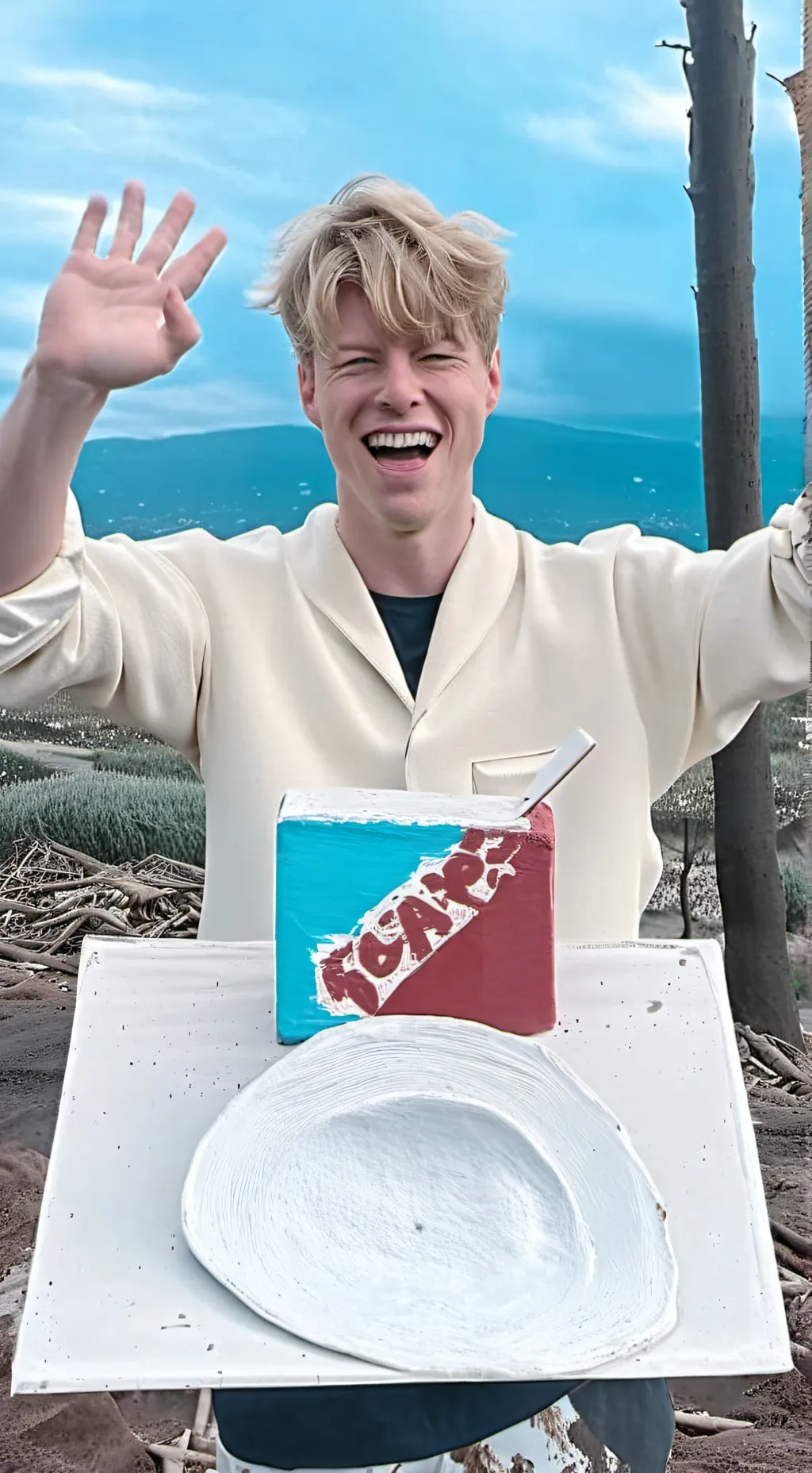 ai character: Sam and colby  background