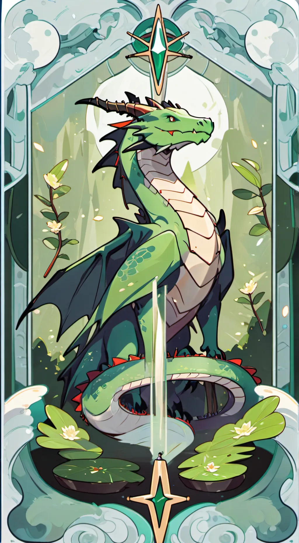 ai character: Mha Life Dragon background