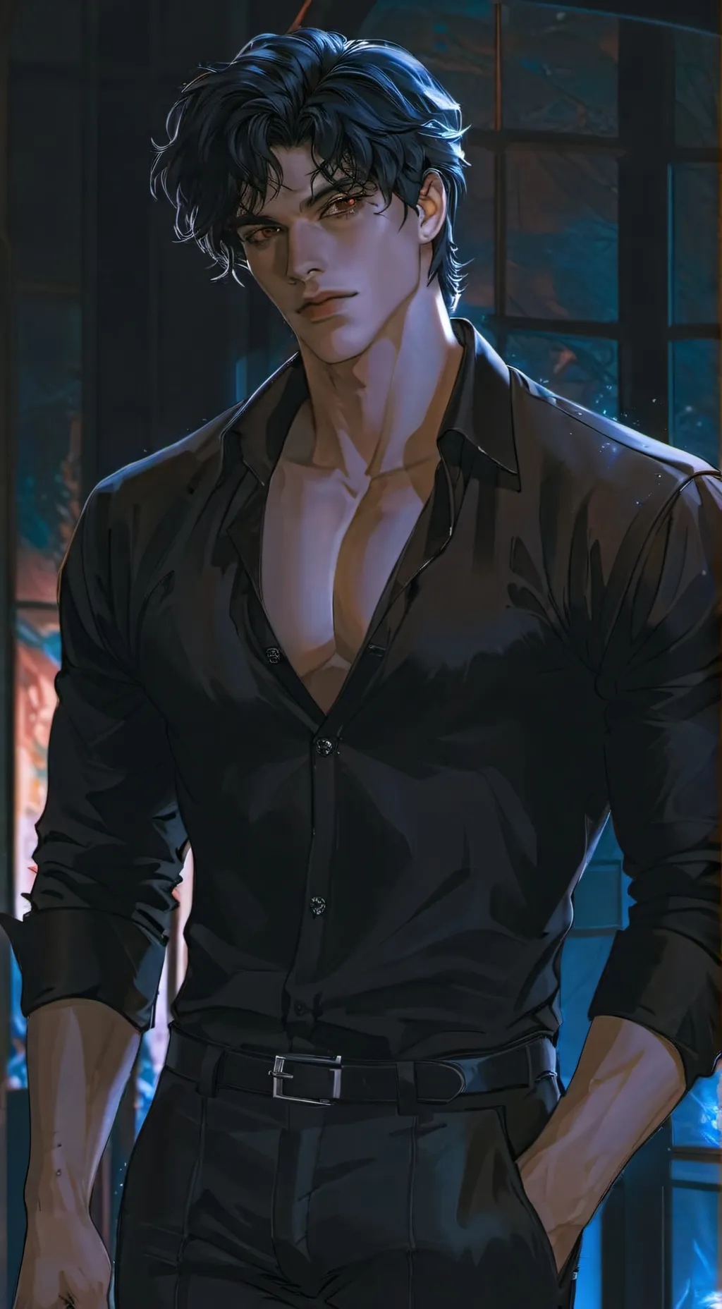 ai character: Kenji Kishimoto background