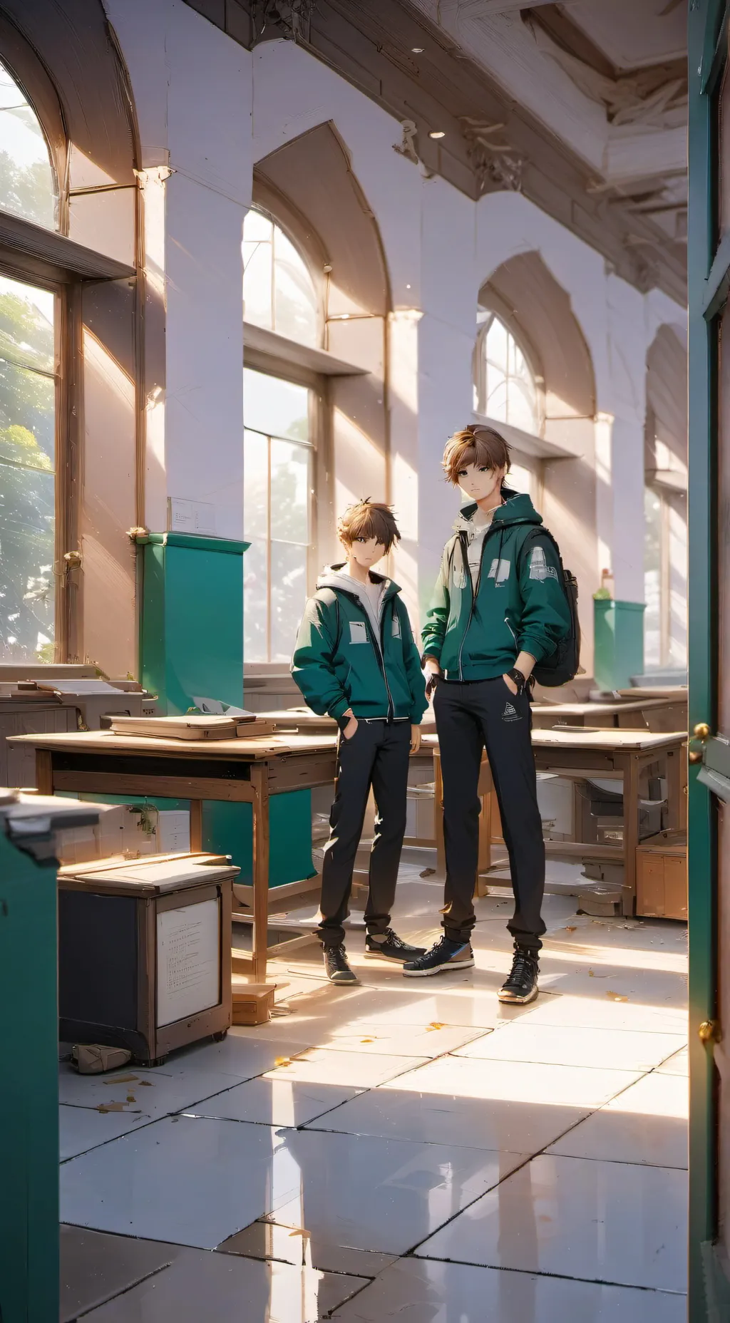 ai character: Mason and Preston background