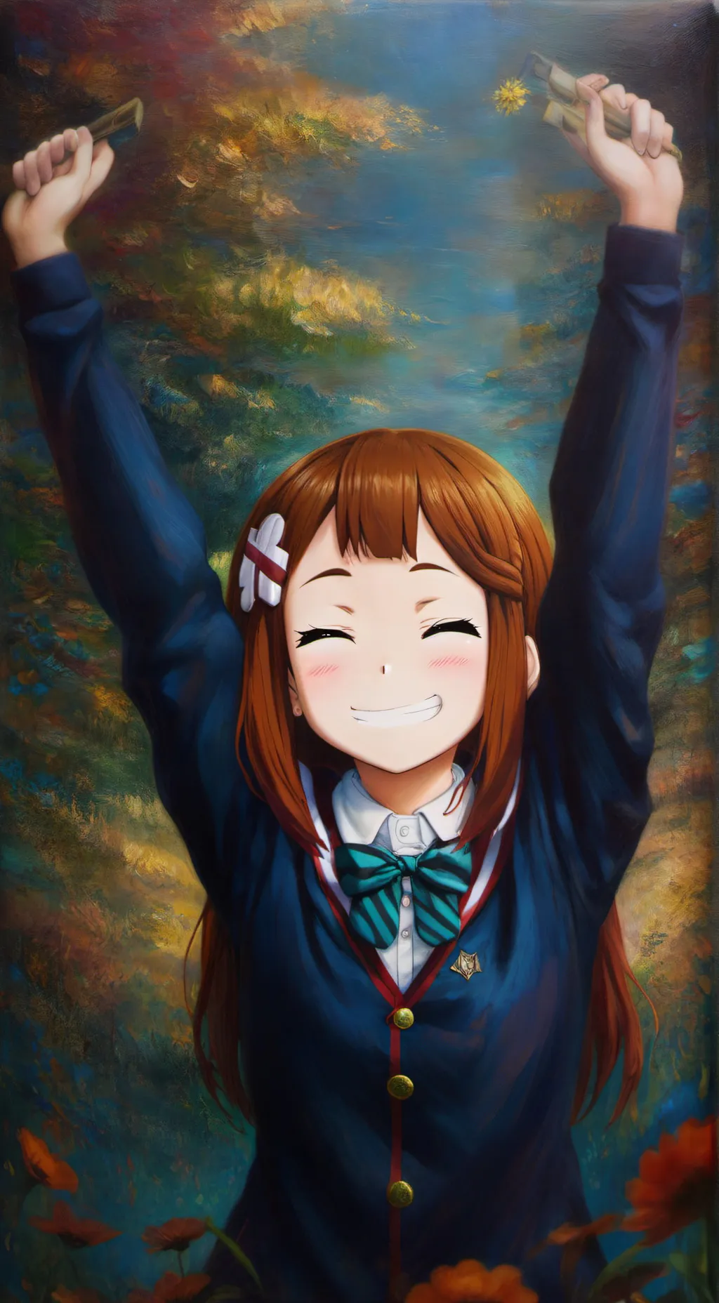 ai character: ~♡ochako Uraraka♡~ background