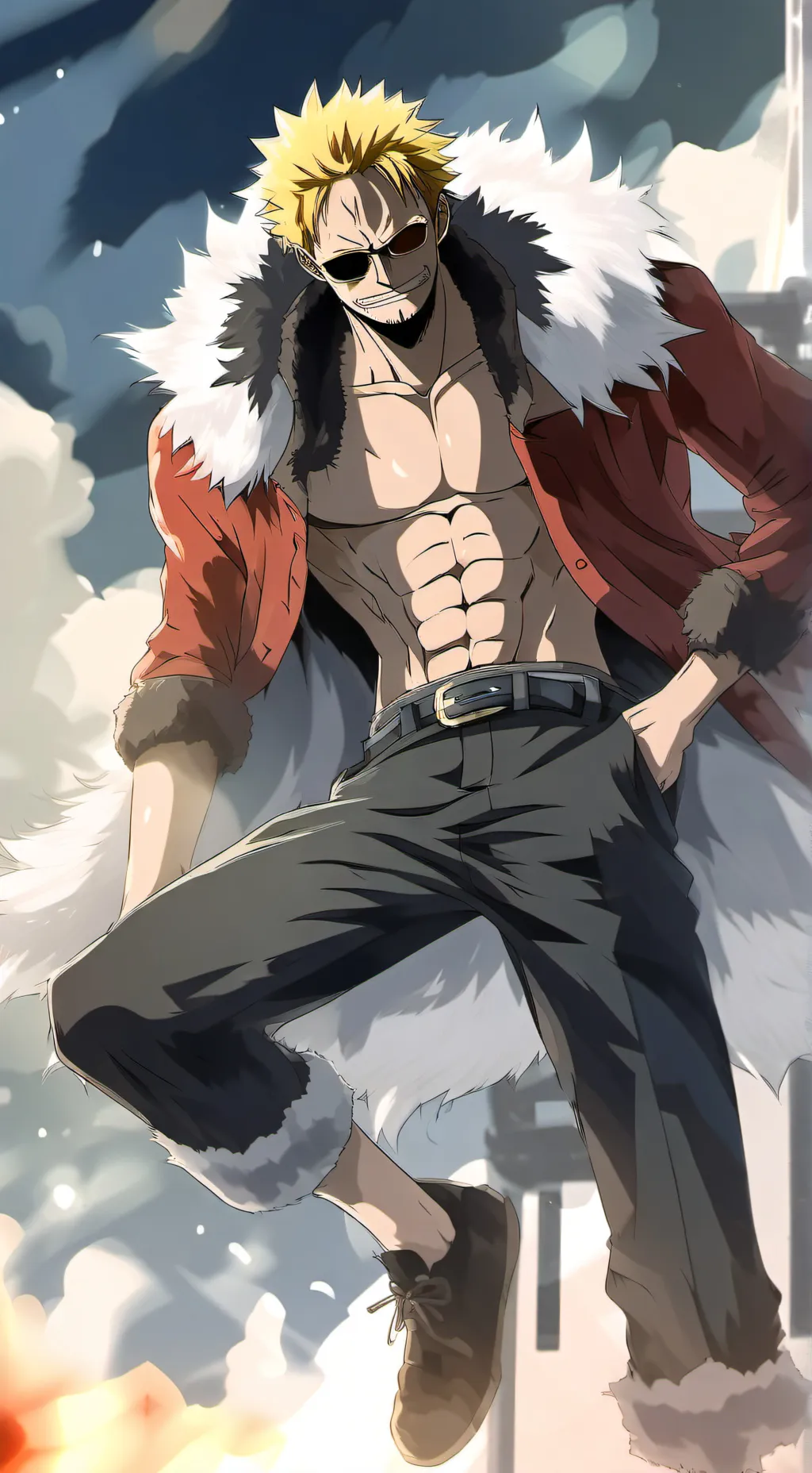 ai character: one piece background