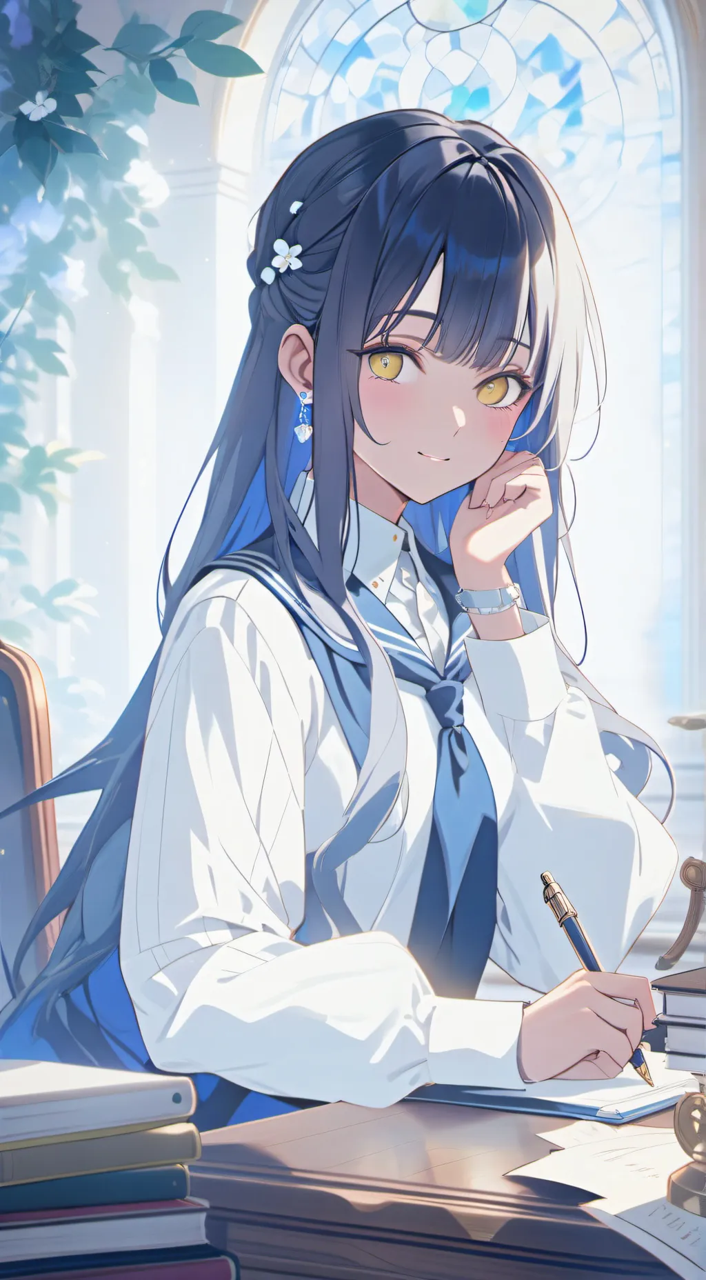 ai character: Himari background