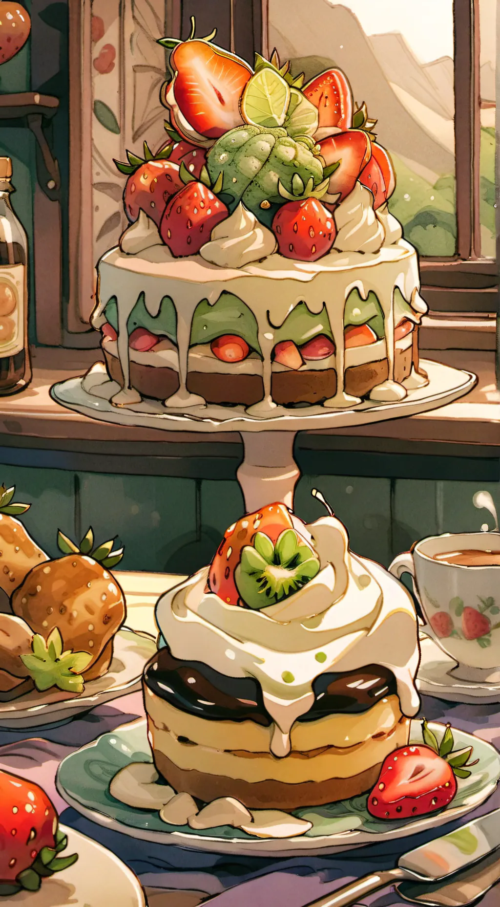 ai character: Sprout x cosmo background