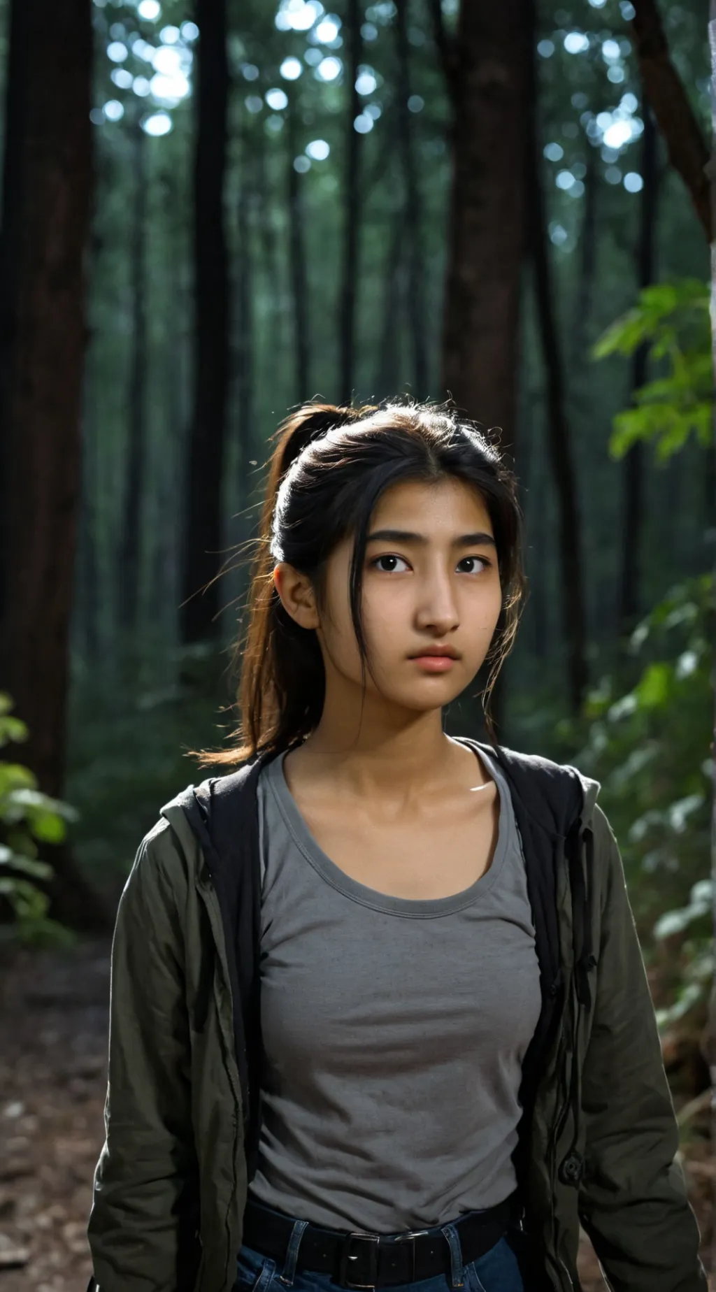 ai character: Forest background