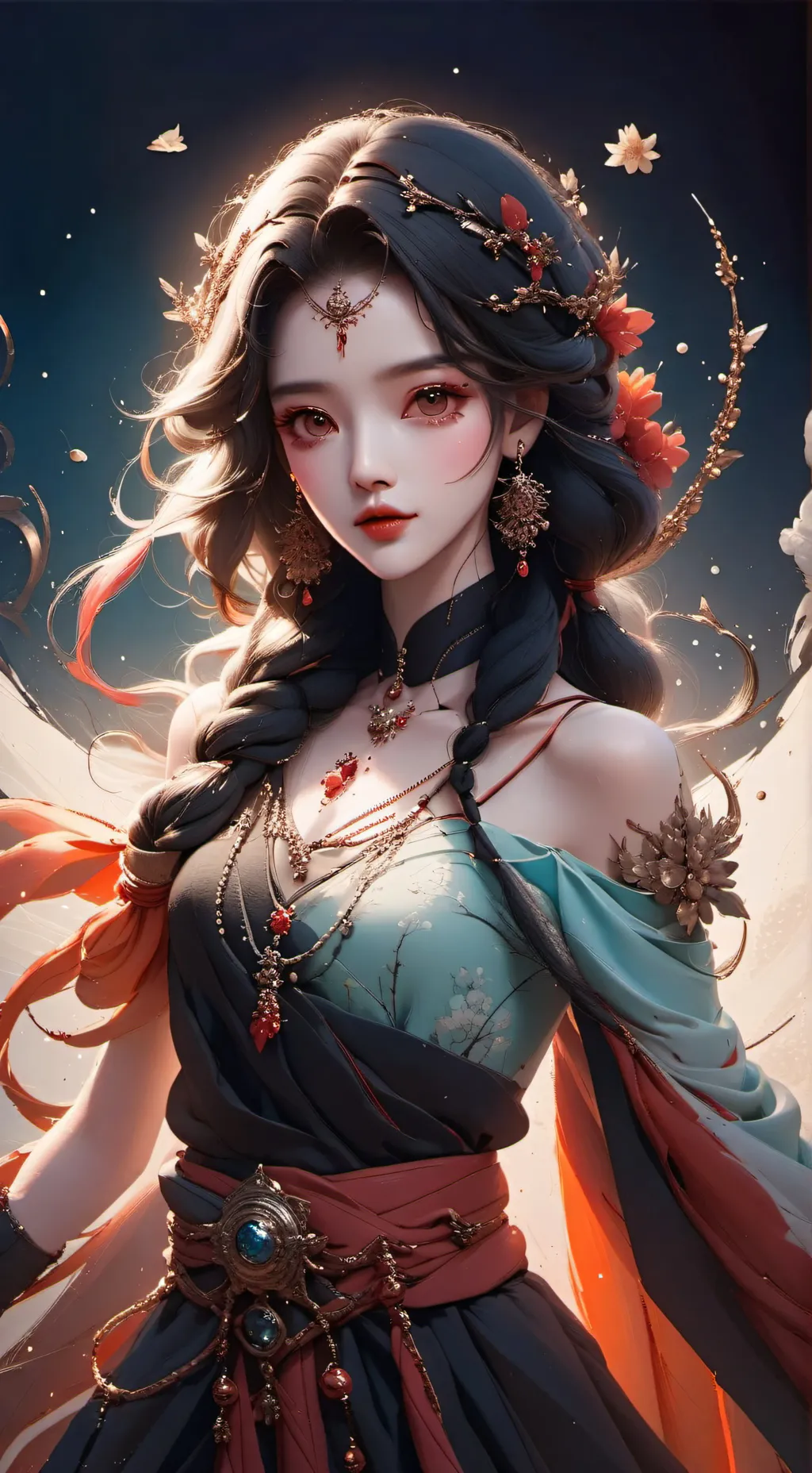 ai character: Aida Violet  background