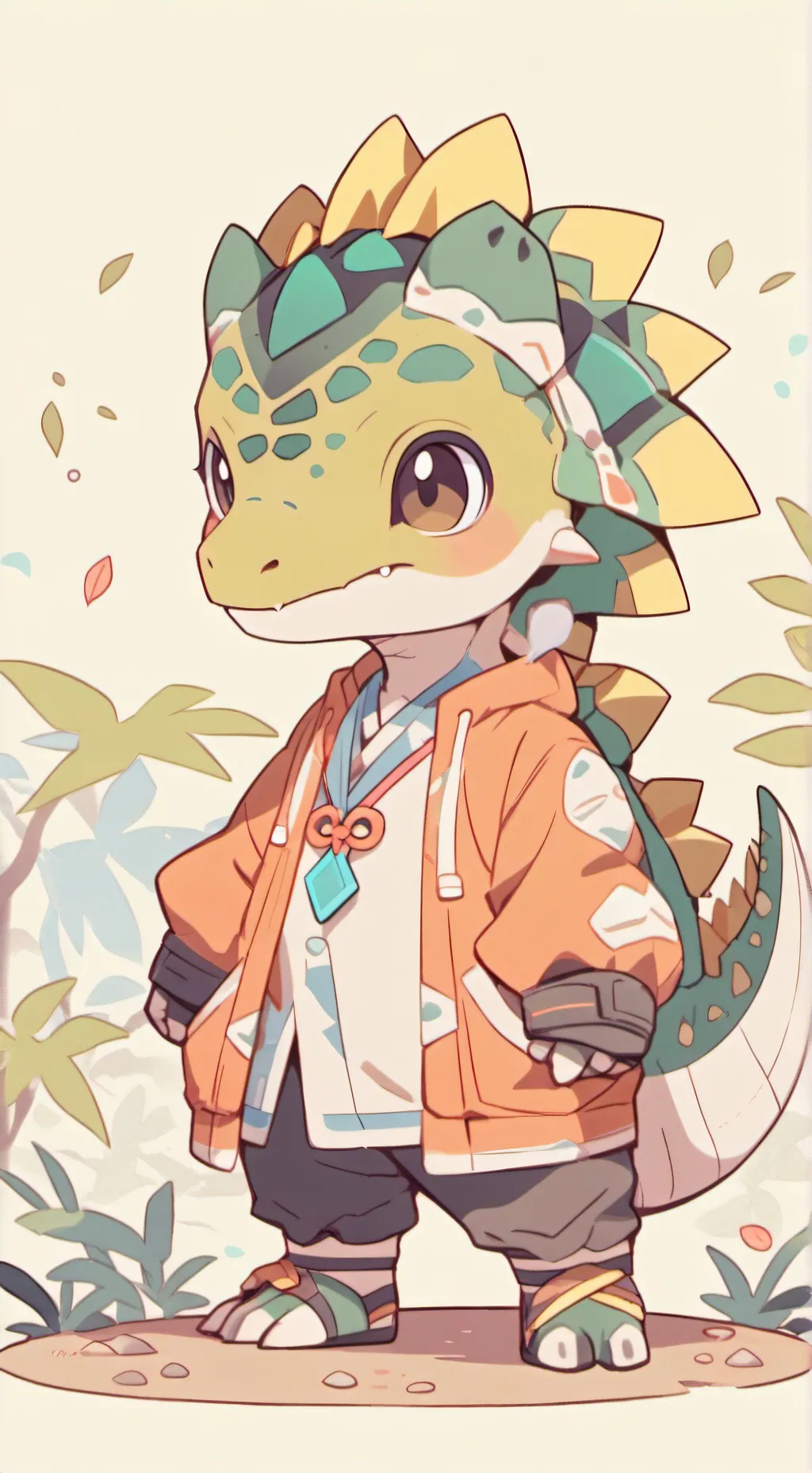 ai character: Yutyrannus  background