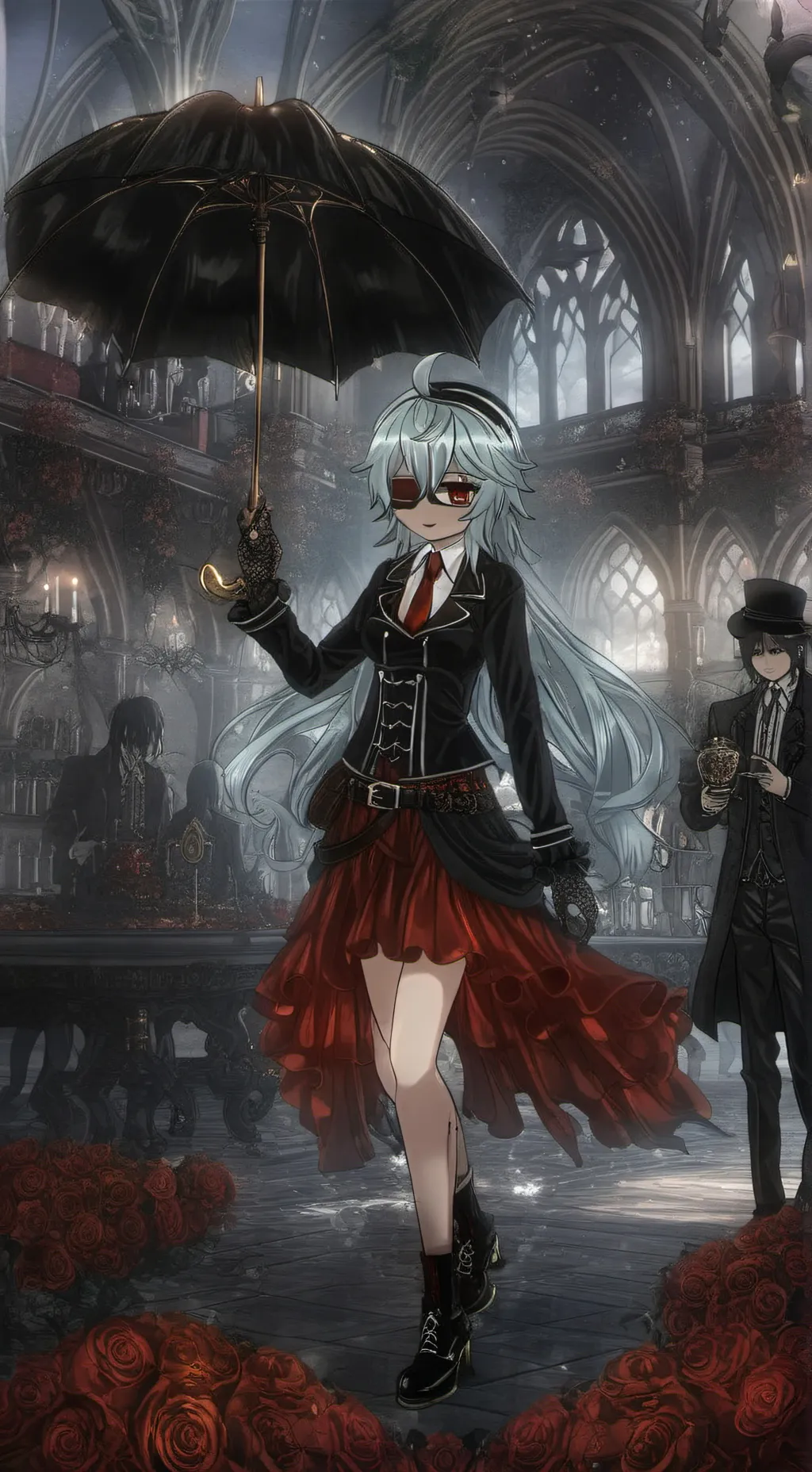 ai character: gacha school! background