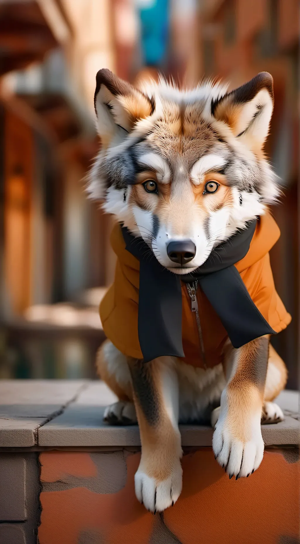 ai character: magic wolf pack background