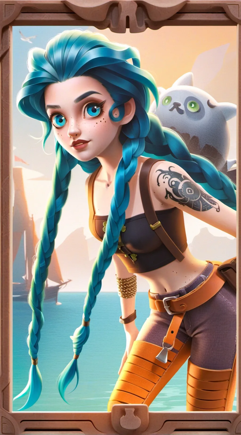 ai character: Arcane (LoL) background