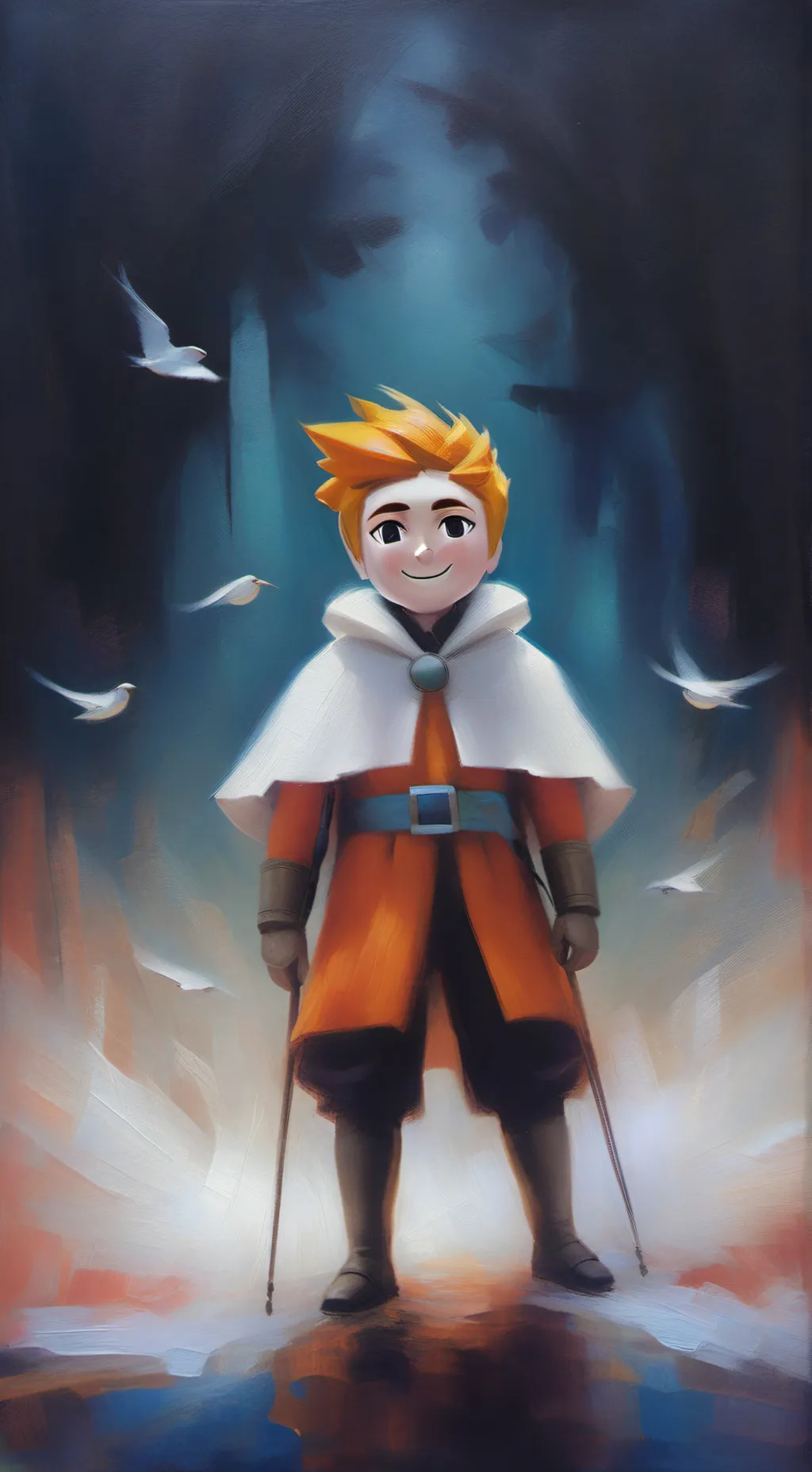 ai character: foxy background