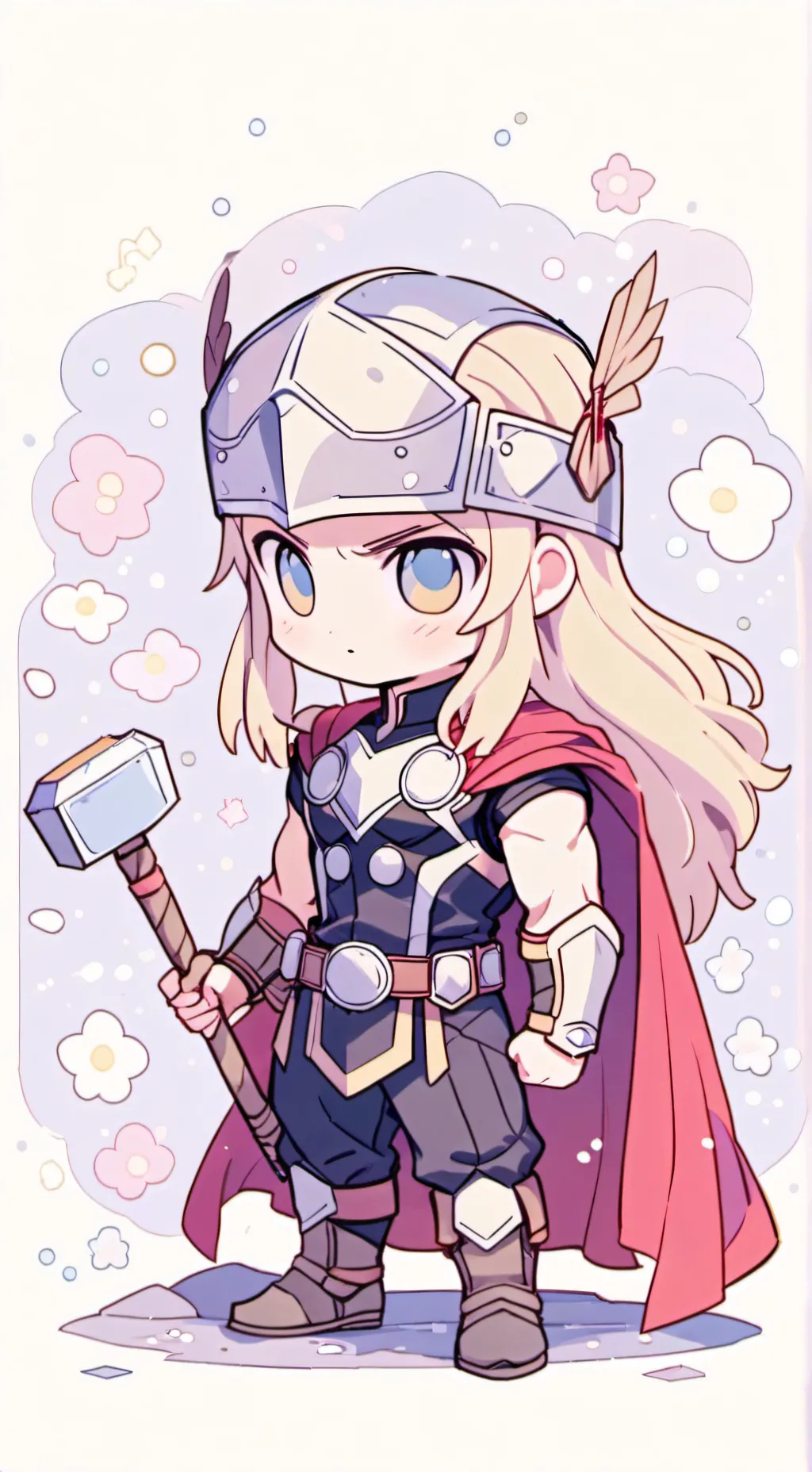 ai character: Thor = girl background