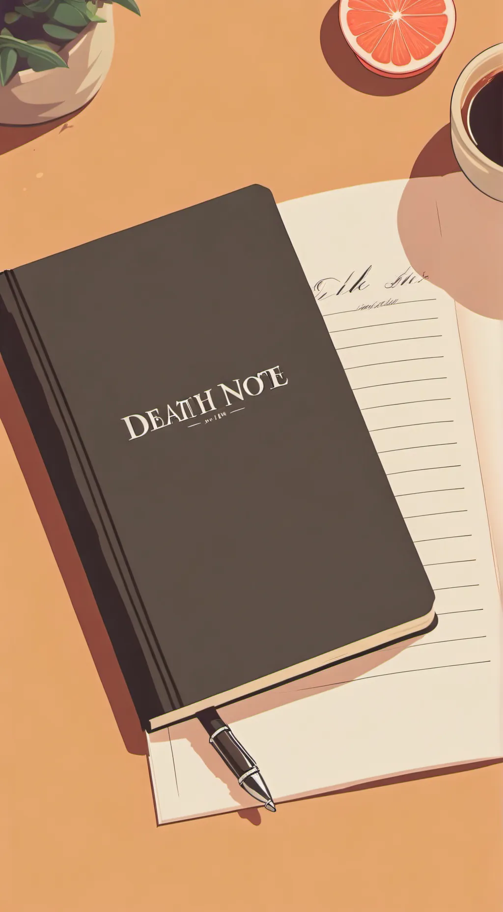 ai character: Death Note  background