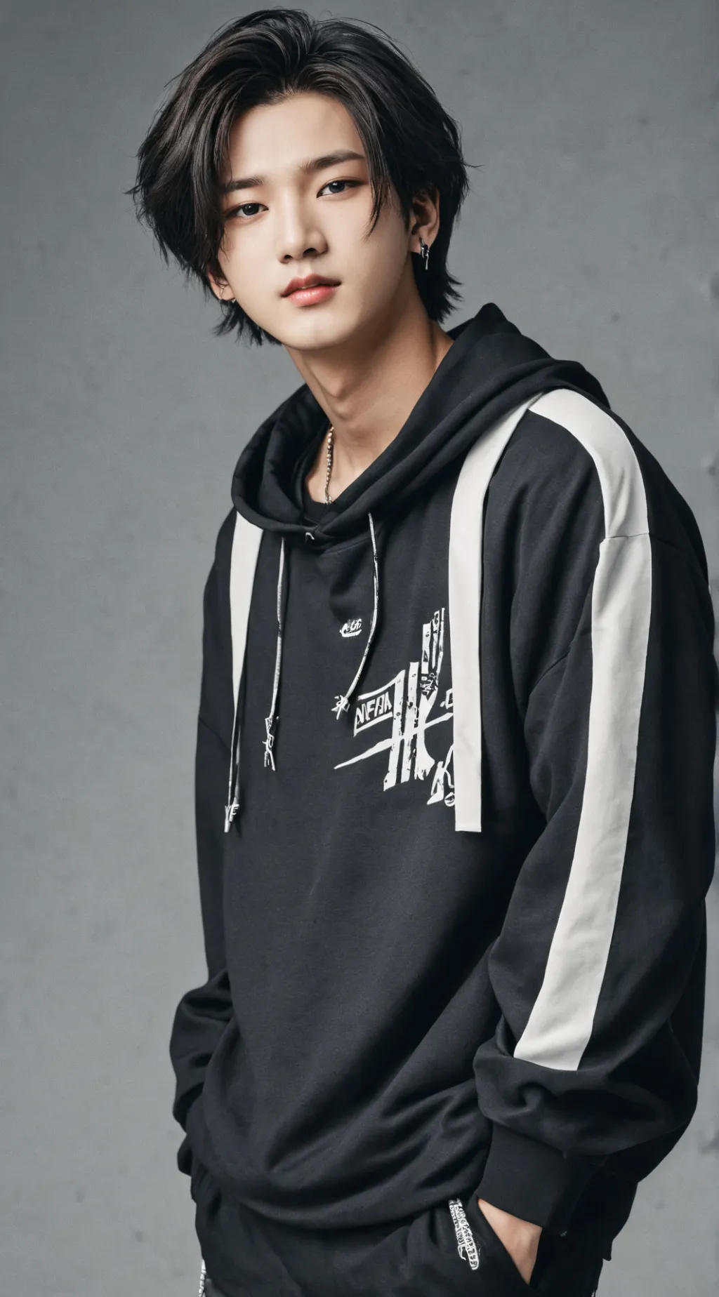 ai character: Hyunjin  background