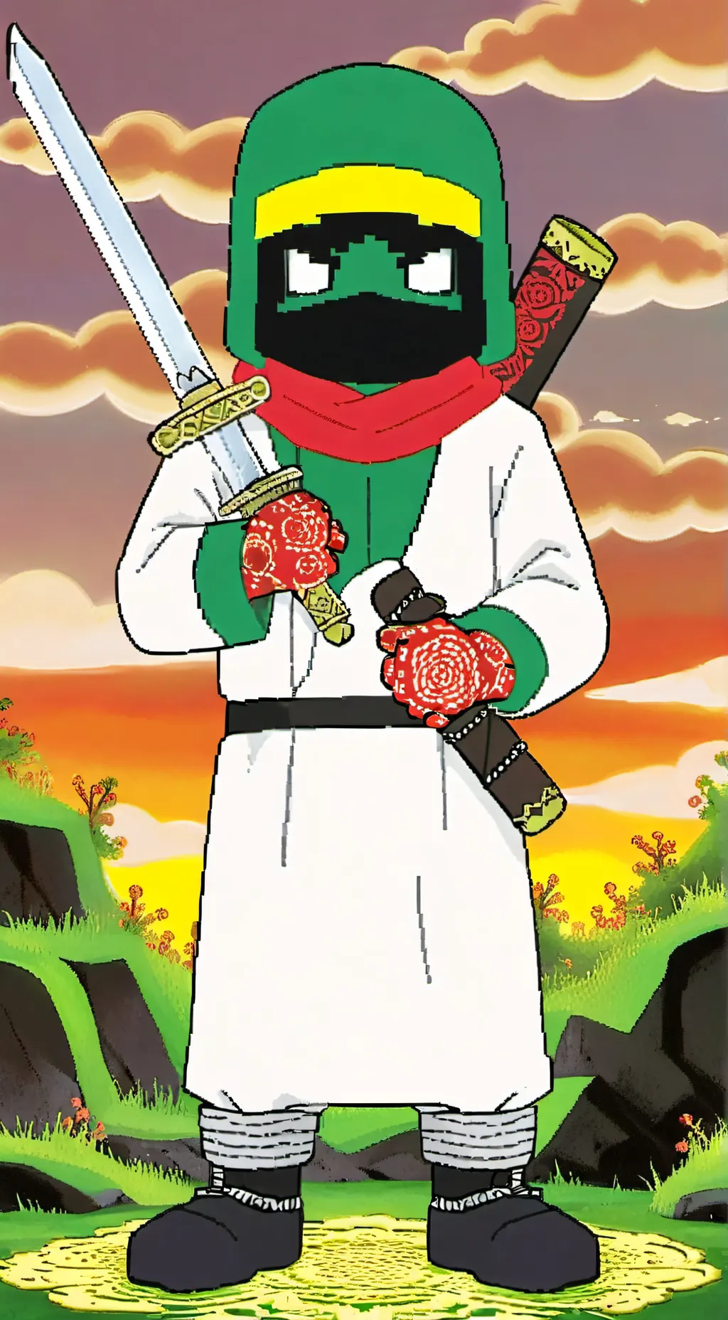 ai character: Miktanian Creeper background