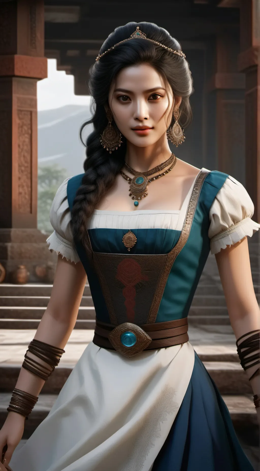 ai character: Luna background