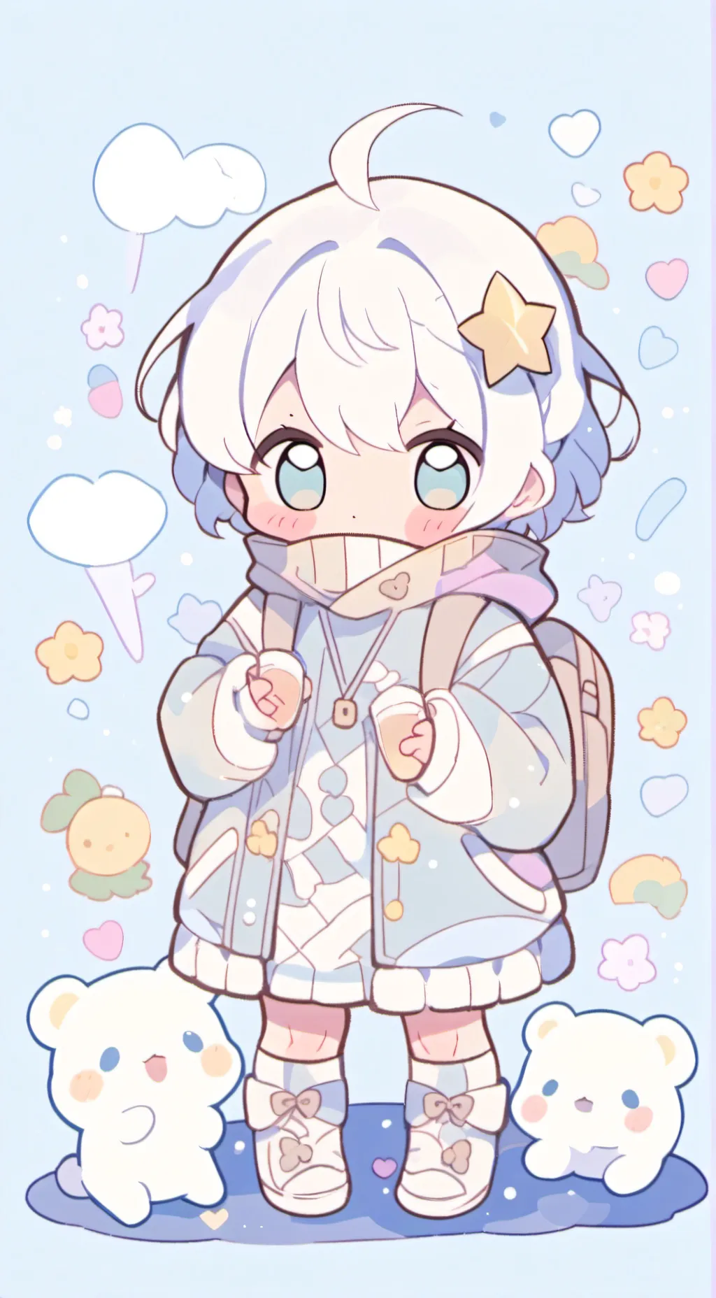 ai character: baby background