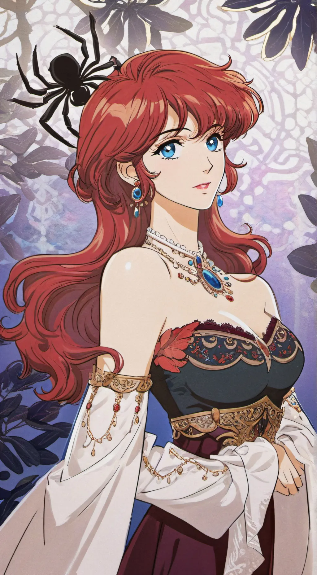 ai character: Ruby the spider background