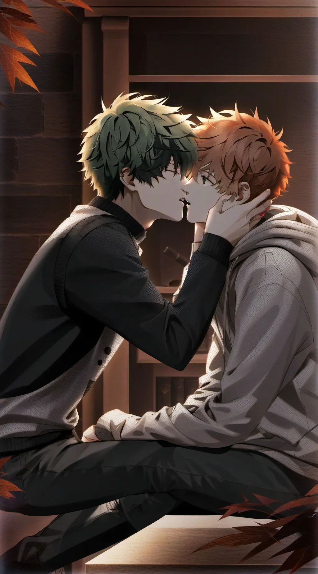 ai character: Bakugo x deku background