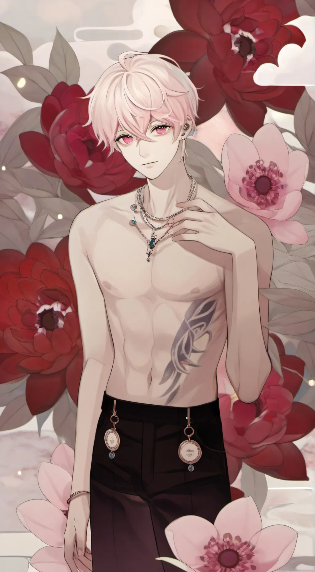 ai character: 🩷🤍axel🤍🩷 background