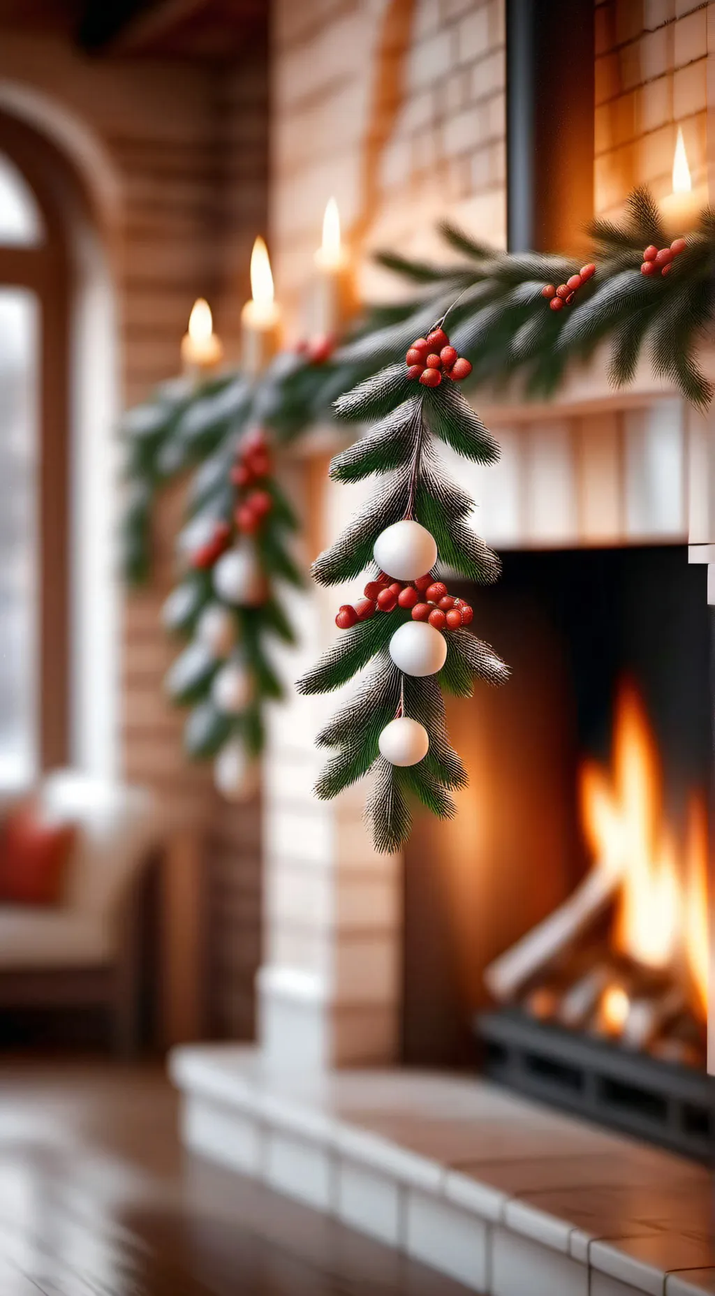 ai character: Mha Christmas  background