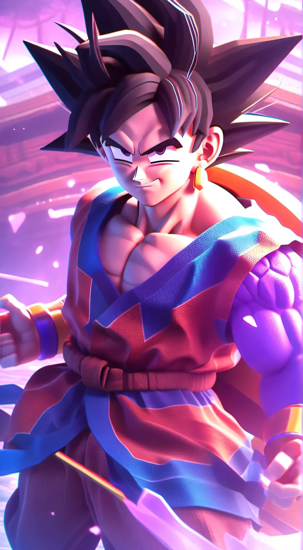 ai character: Gogeta background
