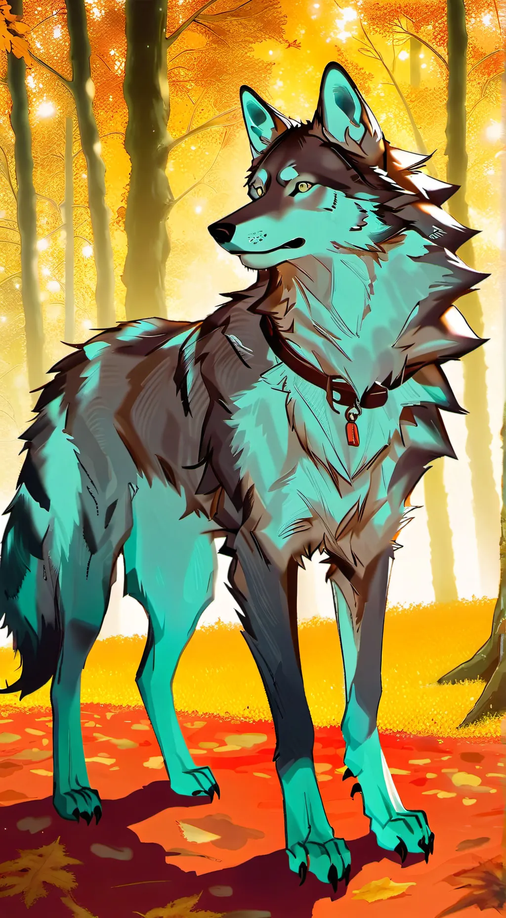 ai character: Constipated Wolf background
