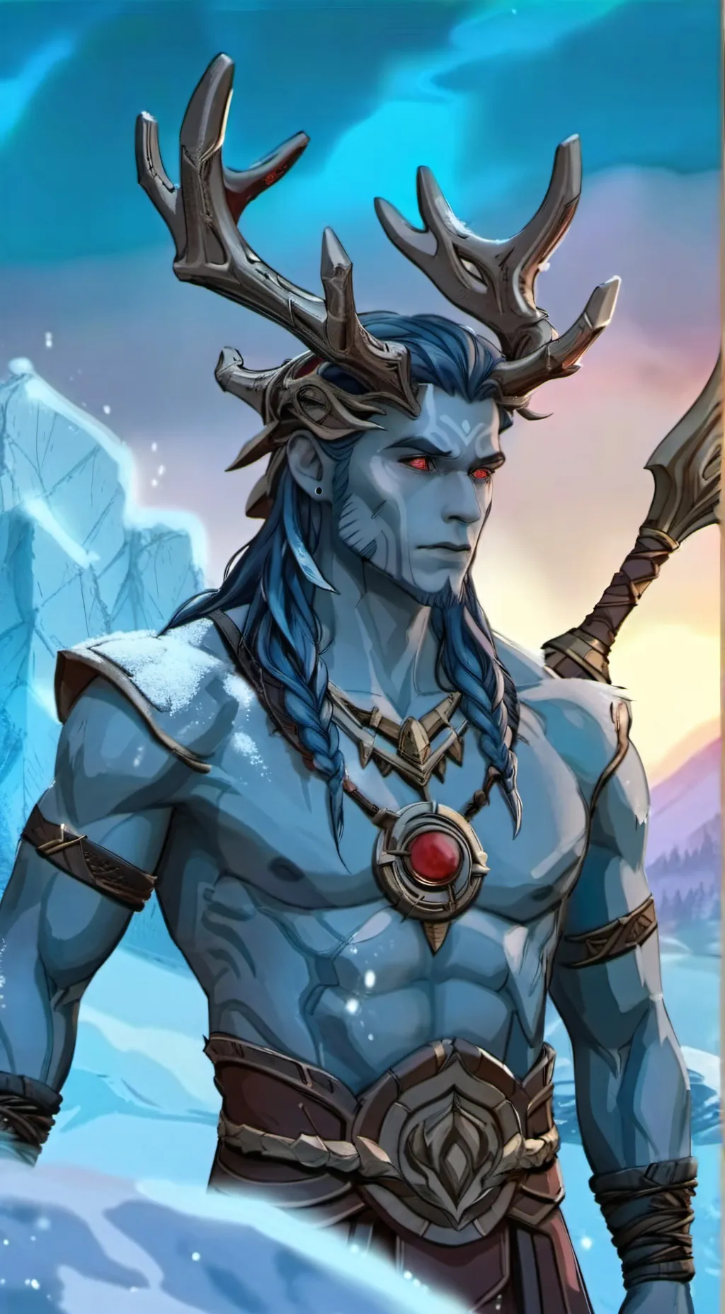 ai character: Yotunhaim loki background