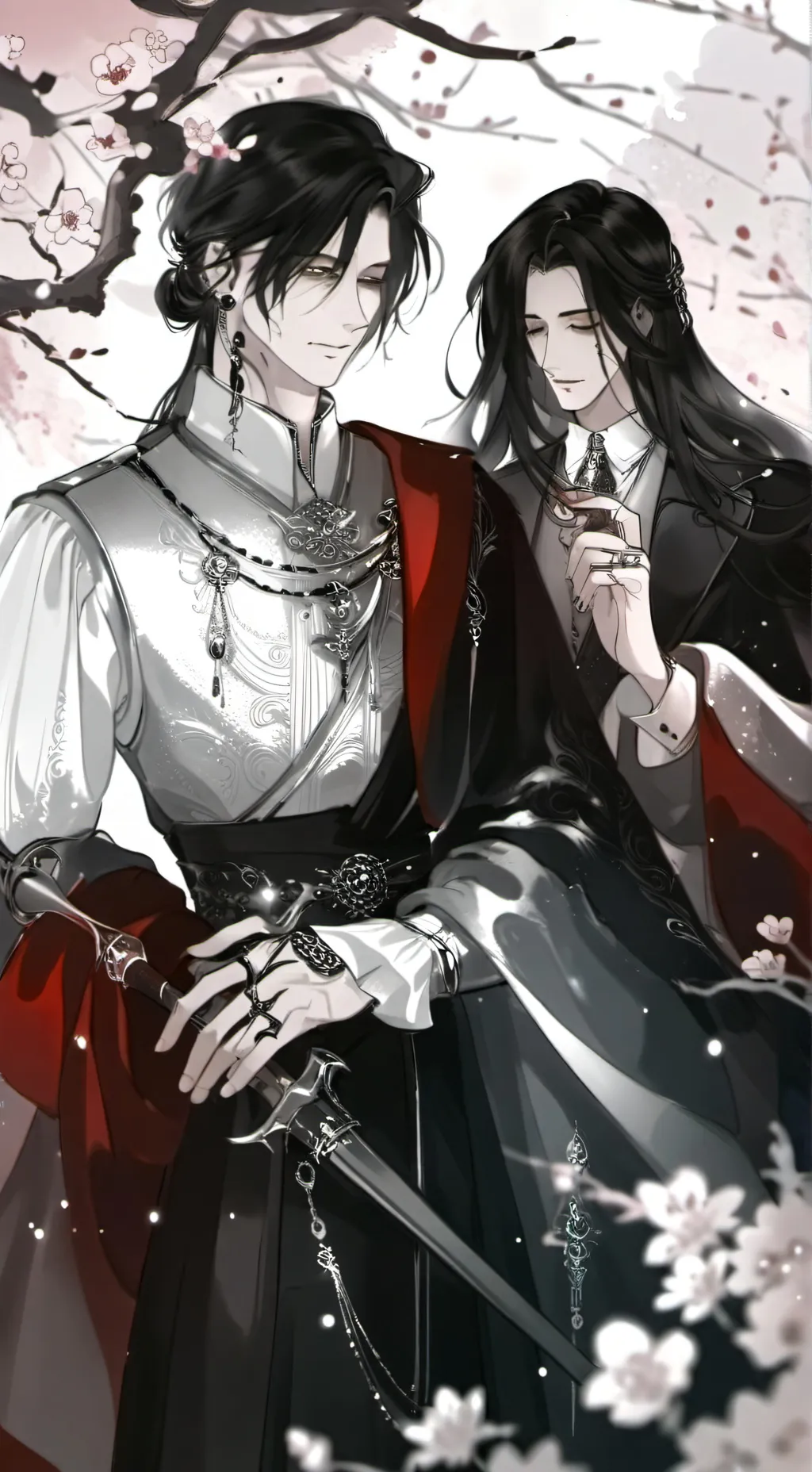 ai character: Hjunjin & ni-ki  background