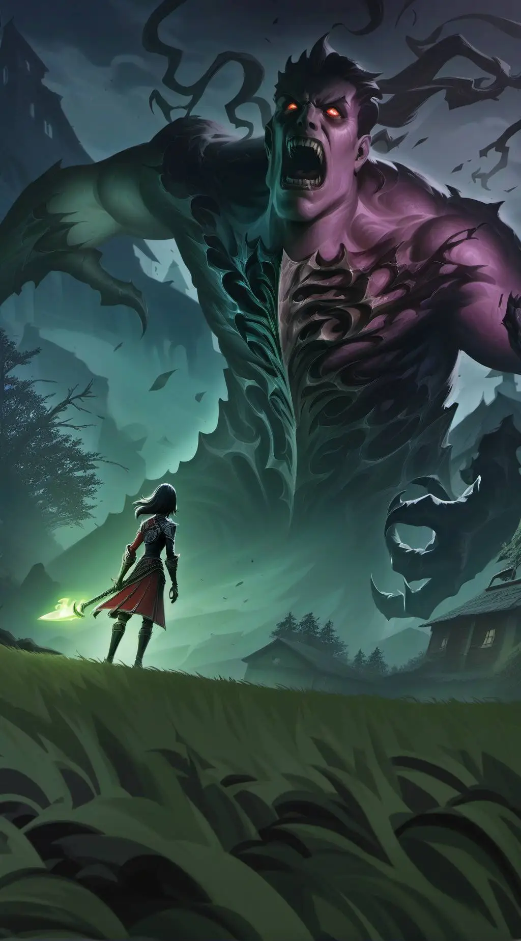 ai character: ✅Shadows background