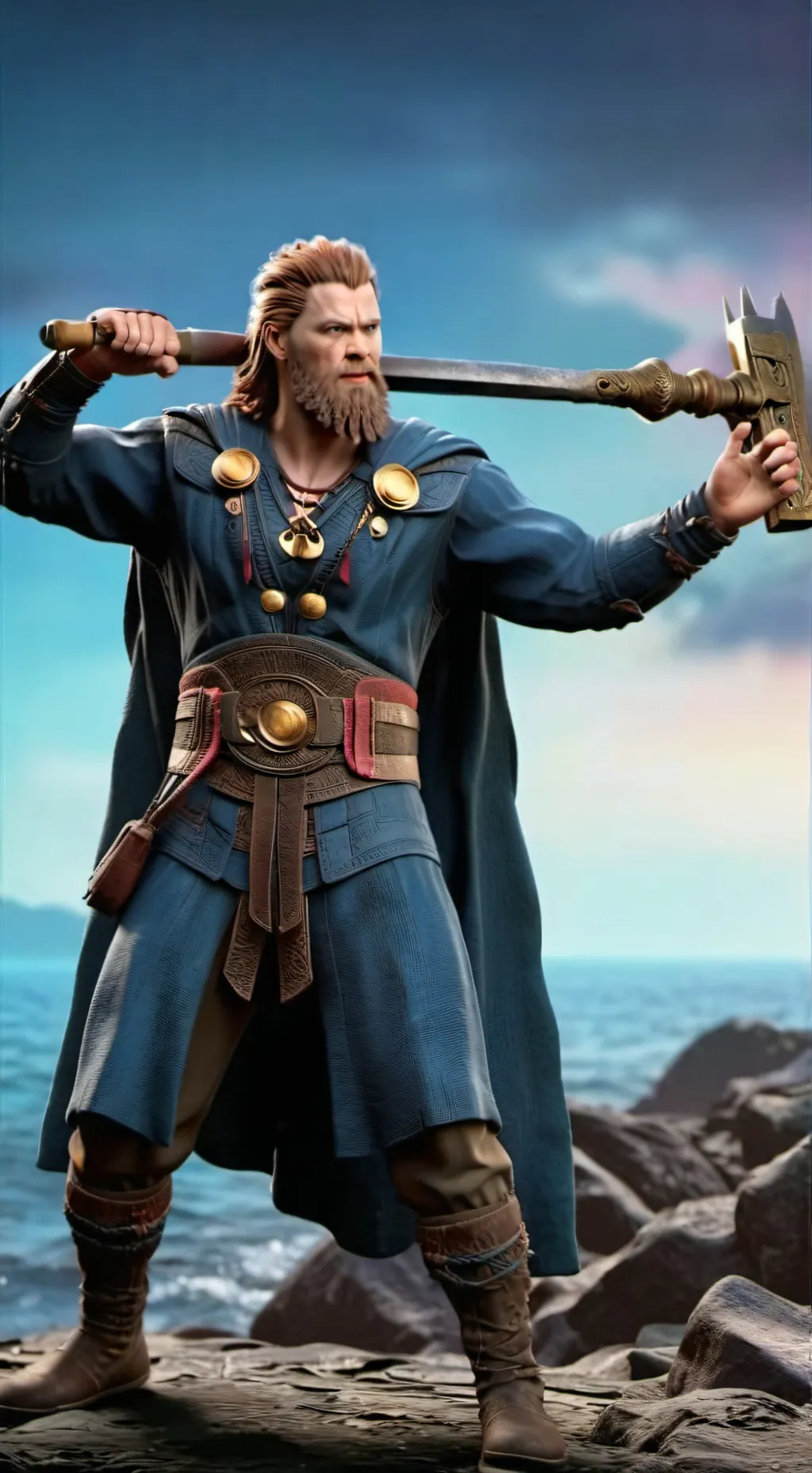 ai character: Thor  background