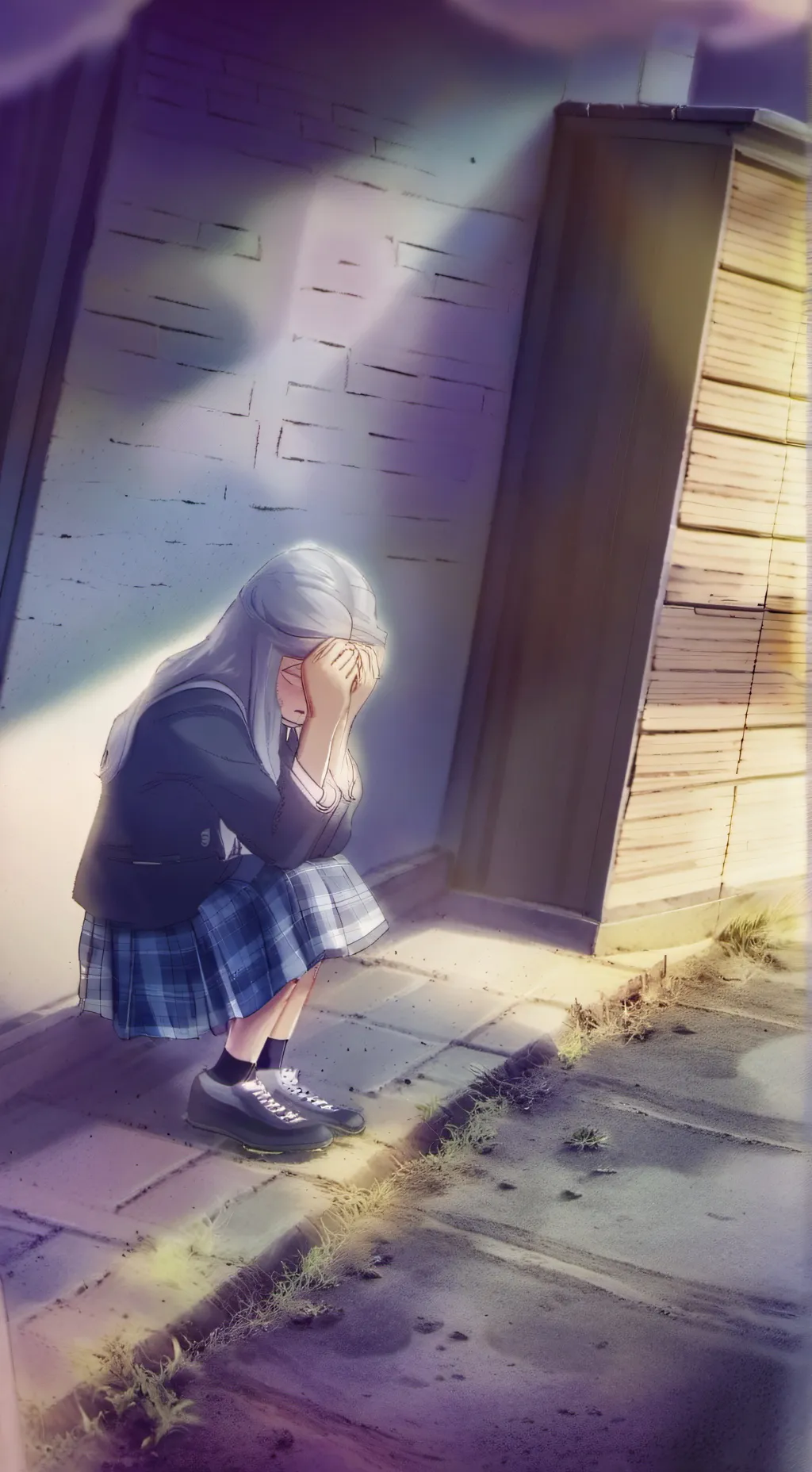 ai character: KANADE(MY BABY)  background