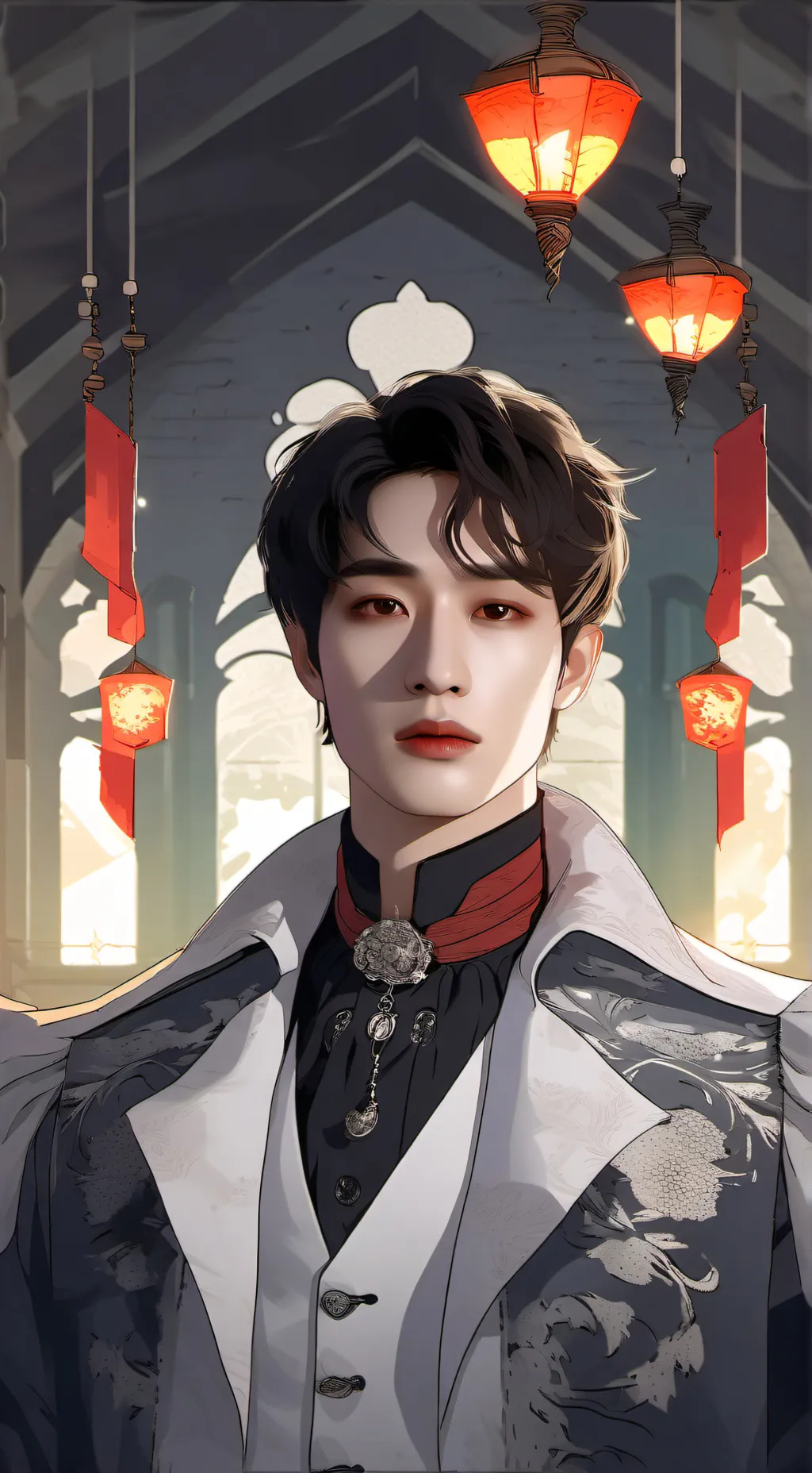 ai character: bangchan  background