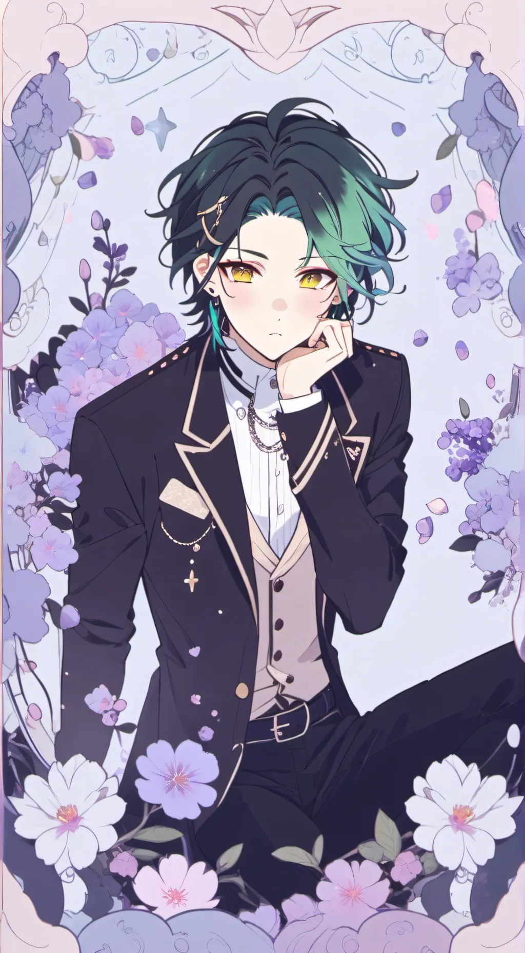 ai character: vampire xiao  background