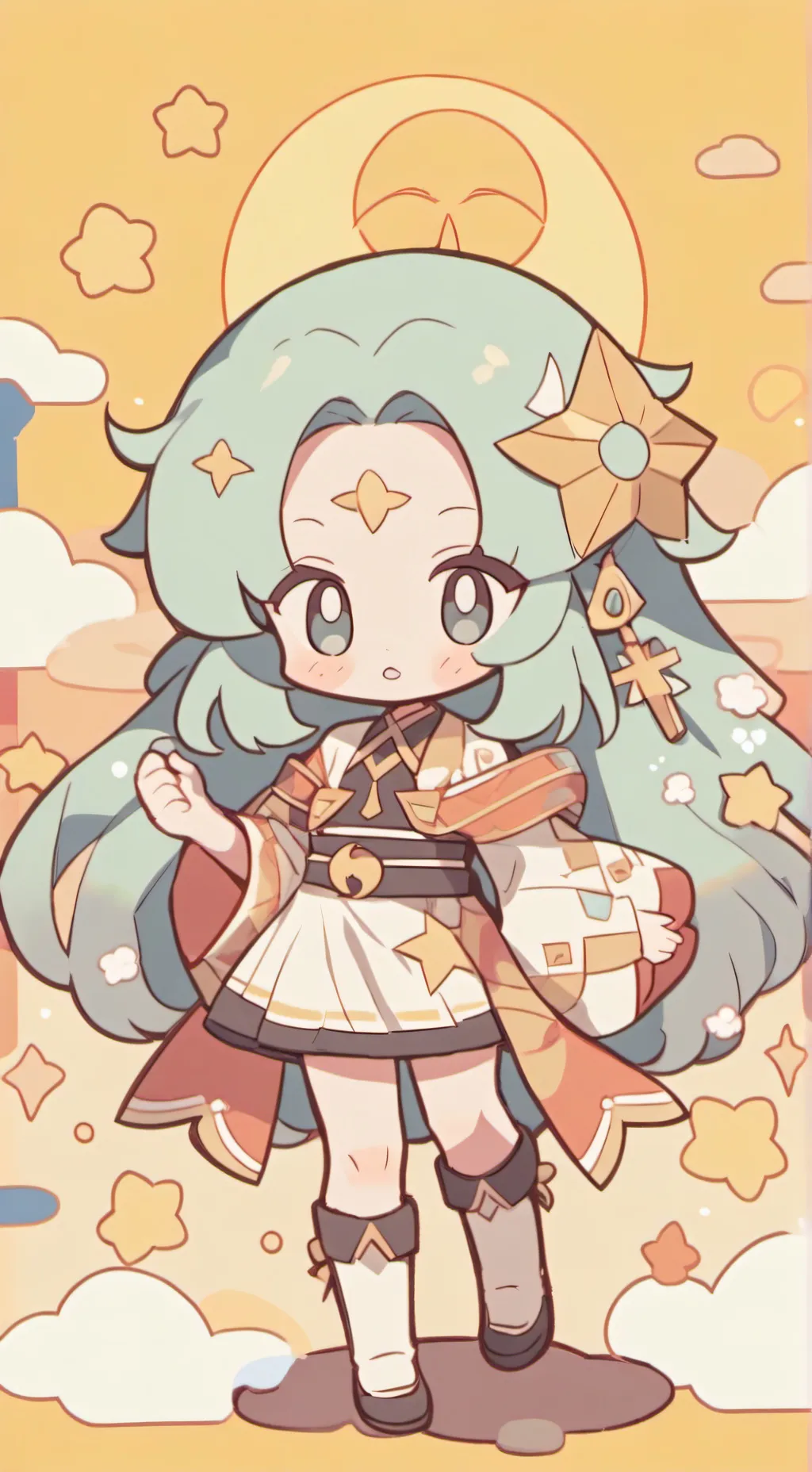 ai character: solar background