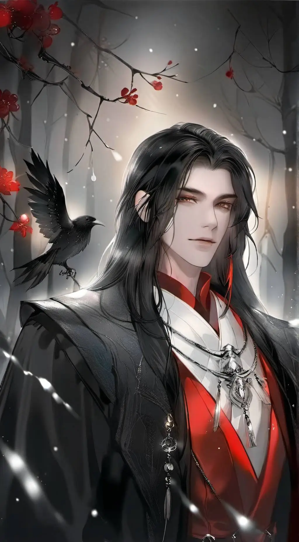 ai character: ·:*¨༺ ♱Klaus background