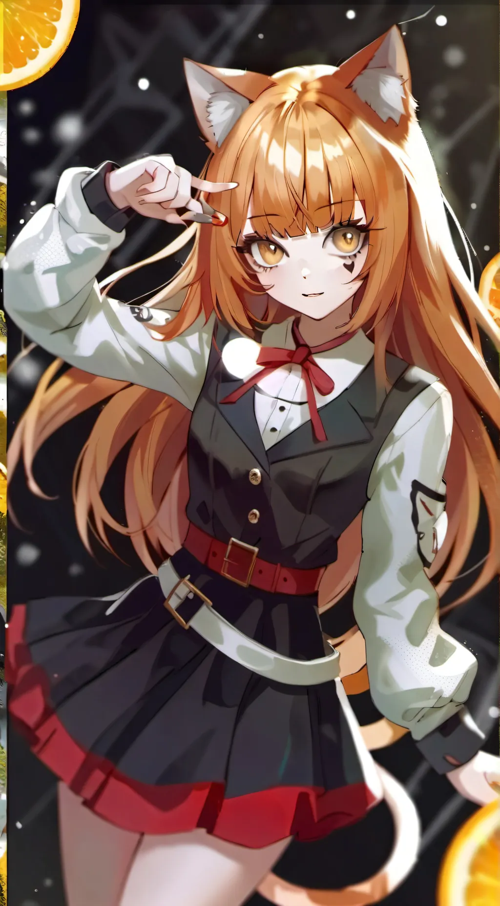 ai character: rose background